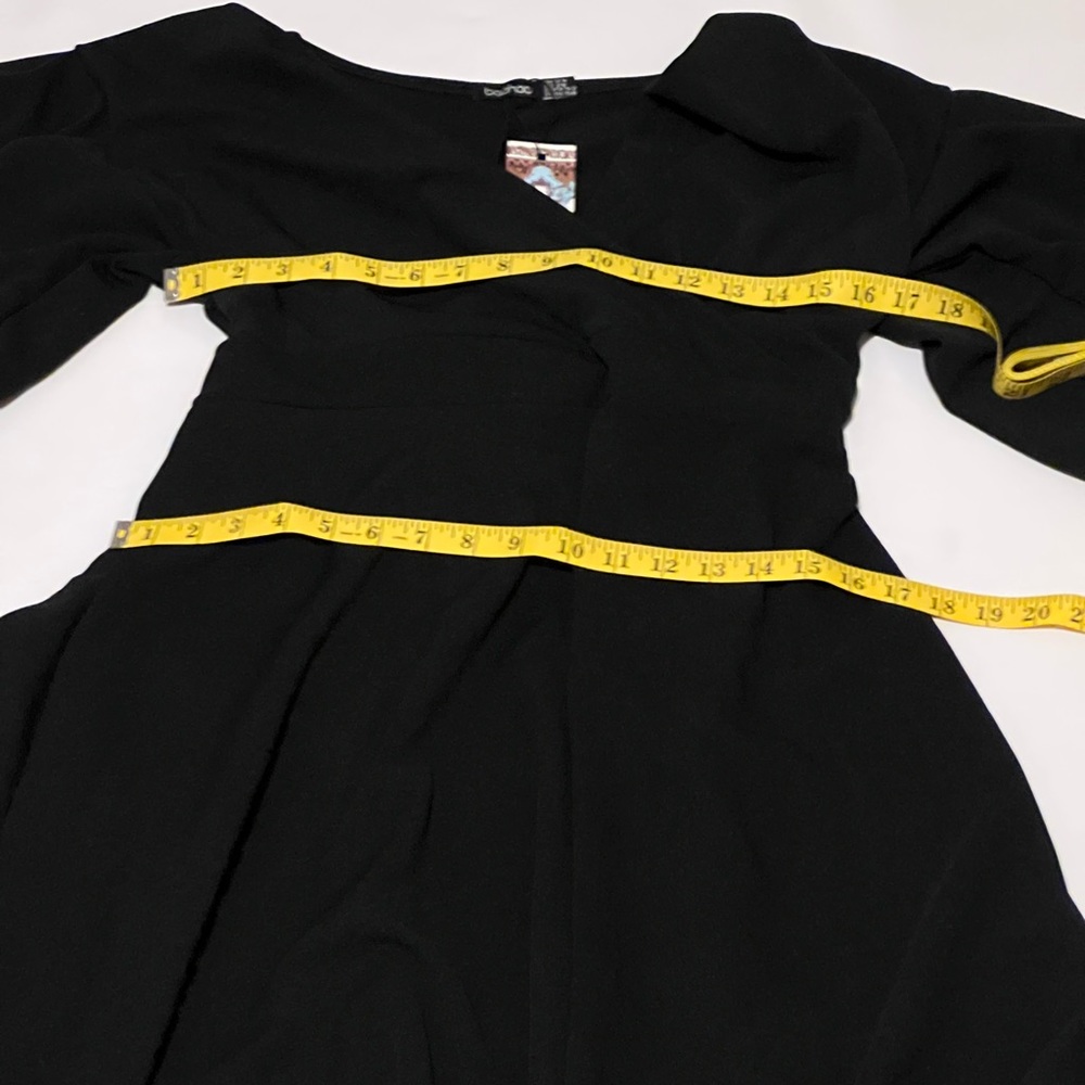 Boohoo Black Plus Off Shoulder Wrap Midi Dress - Picture 5 of 5